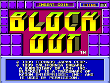 Block Out title screen