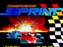Championship Sprint title screen