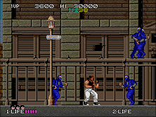 Bad Dudes Vs. Dragon Ninja gameplay screen shot