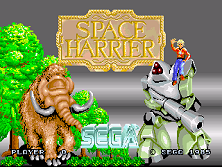 Space Harrier title screen