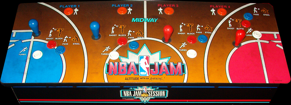 NBA Jam control panel