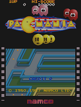 Pac-Mania title screen