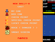 New Rally-X title screen