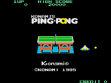 Ping Pong title screen