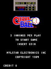 Curve Ball title screen