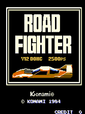 Road Fighter title screen