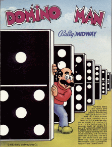 Domino Man promotional flyer