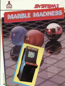 Marble Madness promotional flyer