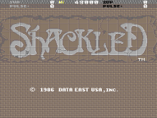 Shackled title screen