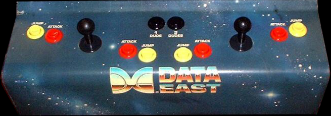 Bad Dudes Vs. Dragon Ninja control panel