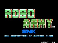 Robo Army title screen