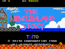 New Zealand Story, The title screen