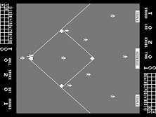 Atari Baseball gameplay screen shot