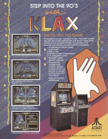 Klax promotional flyer