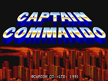Captain Commando title screen