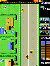 Road Fighter gameplay screen shot
