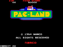 Pac-Land title screen