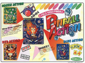 Pinball Action promotional flyer