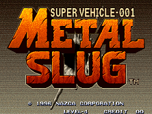 Metal Slug title screen