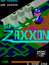 Super Zaxxon title screen