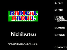 Radical Radial title screen