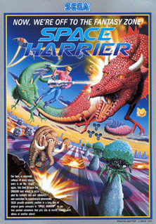 Space Harrier promotional flyer