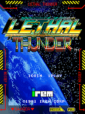 Lethal Thunder title screen