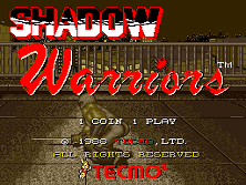 Shadow Warriors title screen