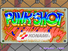 Punk Shot title screen