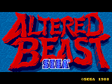 Altered Beast title screen