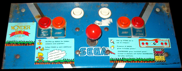 Wonder Boy control panel