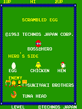 Scrambled Egg title screen