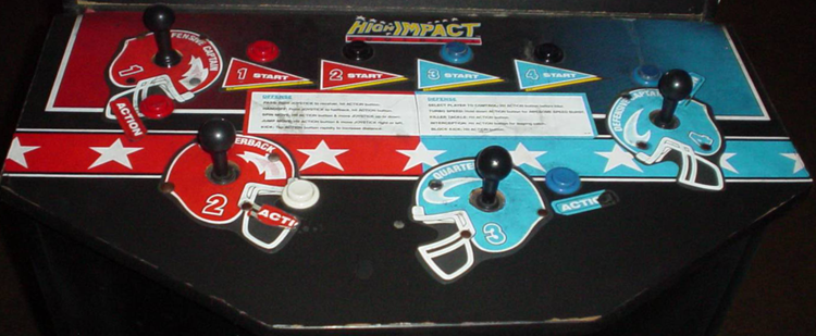 High Impact Football control panel