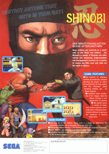 Shinobi promotional flyer