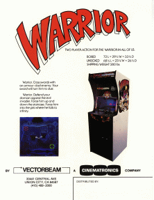 Warrior promotional flyer