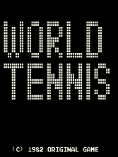 World Tennis title screen