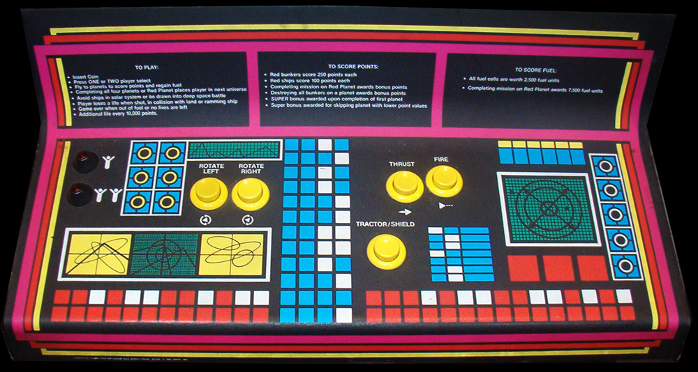 Gravitar control panel