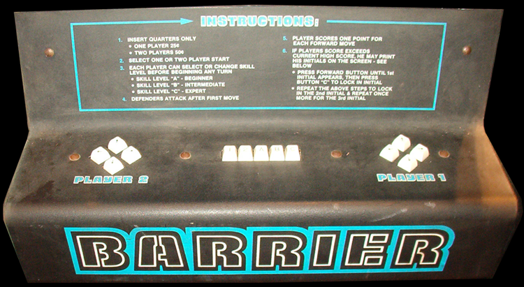 Barrier control panel