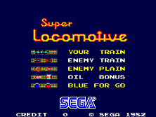Super Locomotive title screen
