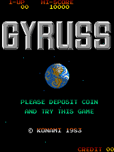 Gyruss title screen