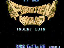 Forgotten Worlds title screen