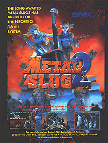 Metal Slug 2 promotional flyer