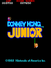 Donkey Kong Jr. title screen