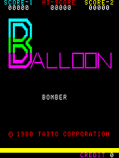 Balloon Bomber title screen