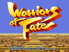 Warriors of Fate title screen