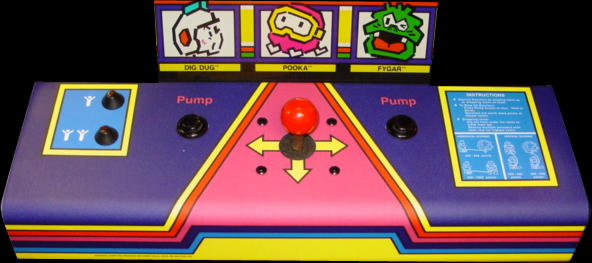 Dig Dug control panel