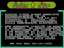 Golden Star title screen