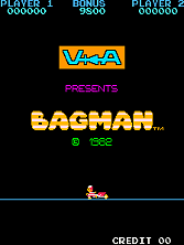 Bagman title screen