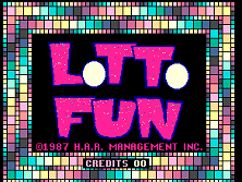 Lotto Fun title screen