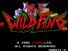 Wild Fang title screen